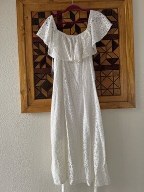 lane bryant white lace dress LANE BRYANT PLUS SIZE WEDDING DRESS Size 2X Mary Lou's Closet